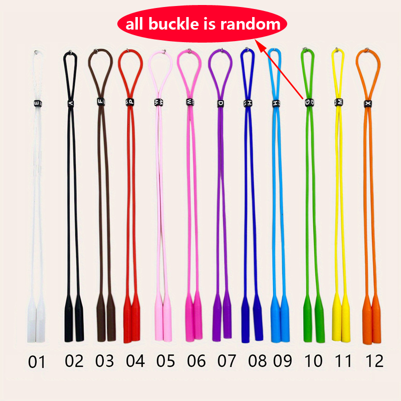 Sunglass Retainer Cord - 12 個/24 個スポーツアイウェアリテーナーキャンディーカラーのシリコーンサングラス女性眼鏡ストラップ調節可能なメガネ弾性ホルダー