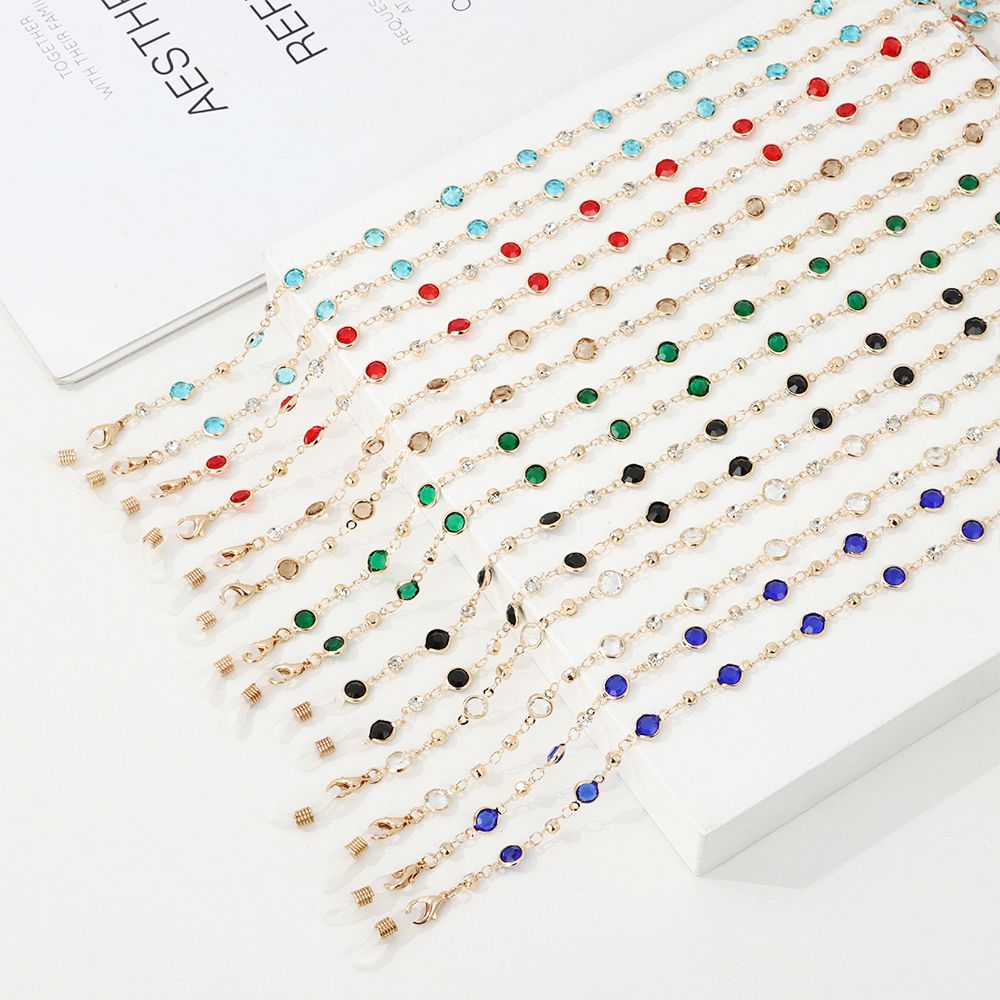 Sunglass Retainer Cord - 女性用アクリル眼鏡チェーン,カラークリスタルサングラスチェーン,眼鏡ストラップ,眼鏡アクセサリー