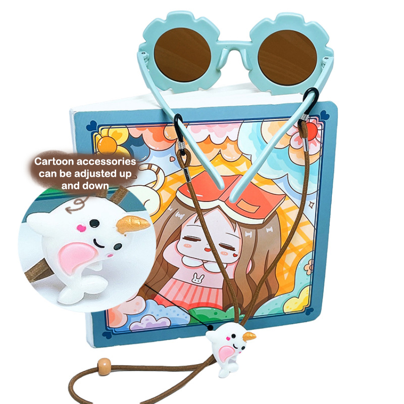 子供用メガネロープメガネストラップ紛失防止かわいい漫画風ネッ - Sunglass Retainer Cord のレビューと価格