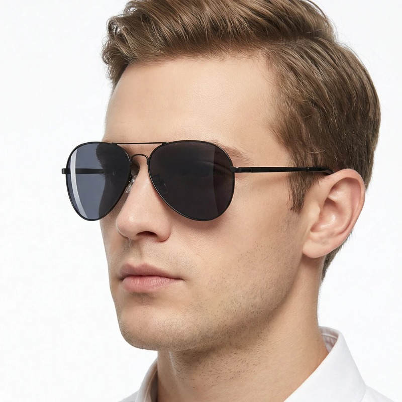 クラシックなビッグパイロット偏光サングラス メンズ ラグジュ - Sunglasses Aviator Polarized のレビューと価格
