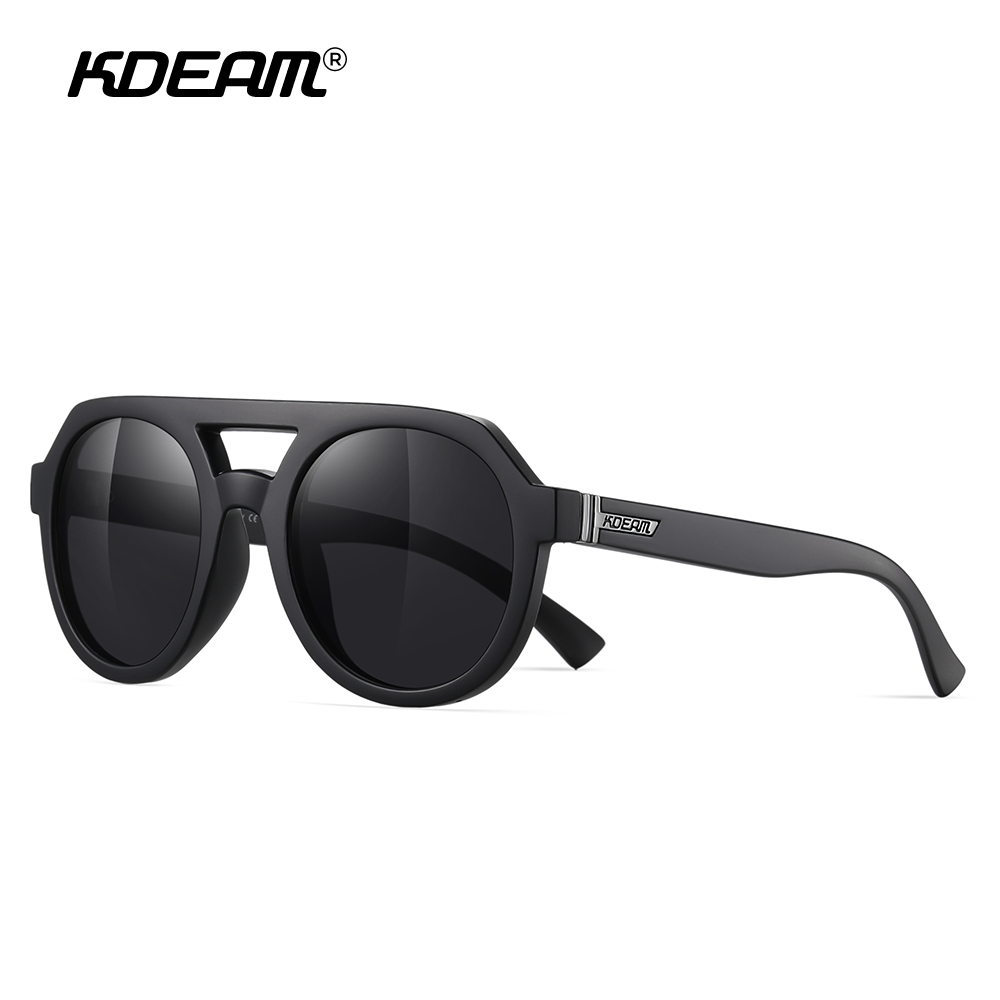 Kdeam-男性と女性のためのビンテージラウンドサングラス, - Sunglasses Aviator Polarized のレビューと価格