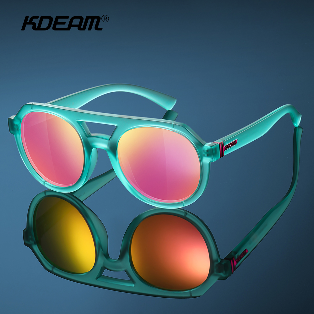 Kdeam-男性と女性のためのビンテージラウンドサングラス, - Sunglasses Aviator Polarized のレビューと価格