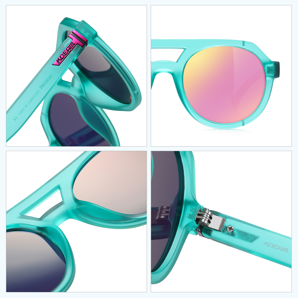 Kdeam-男性と女性のためのビンテージラウンドサングラス, - Sunglasses Aviator Polarized のレビューと価格