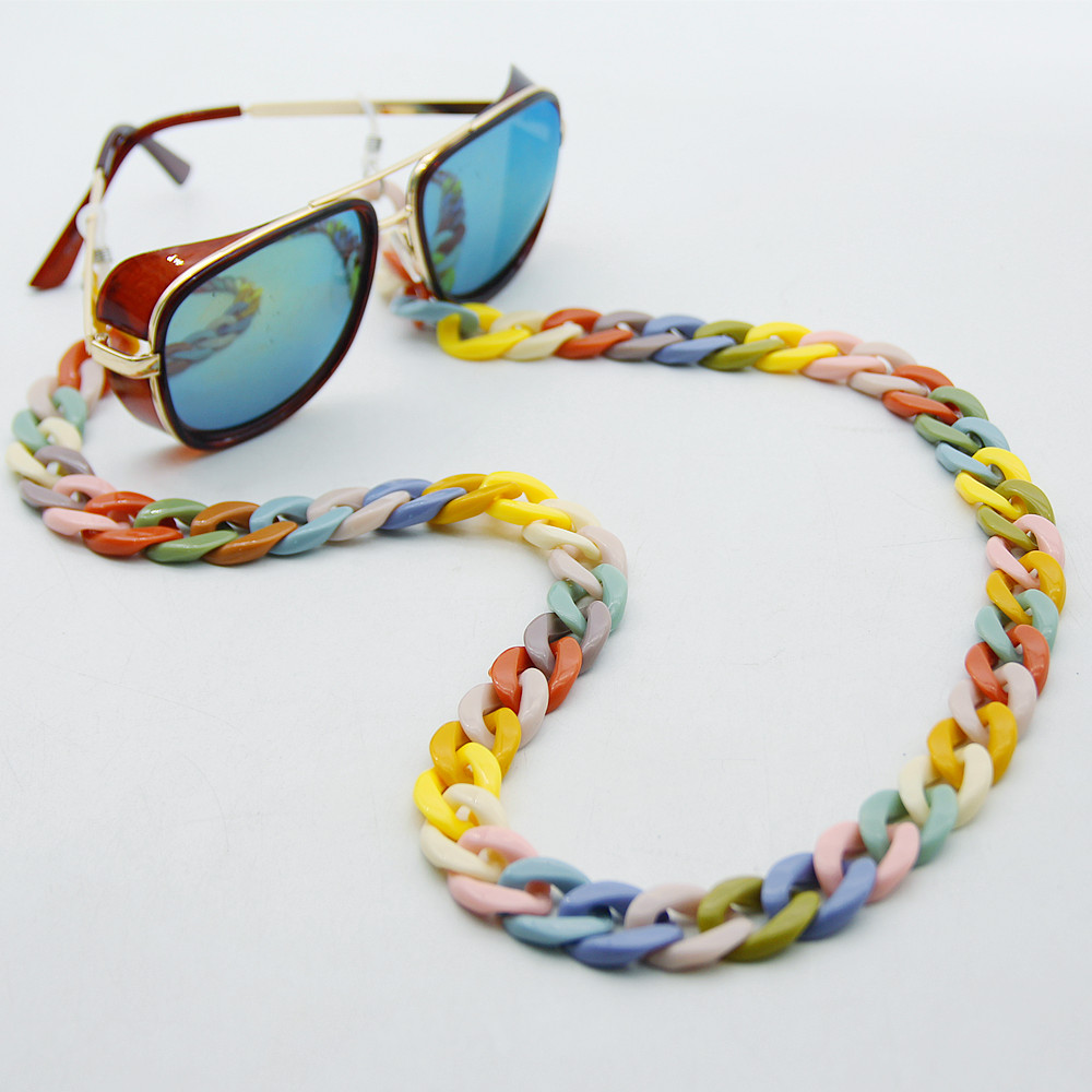 新しいファッションアクリルメガネチェーンホルダーコード読書サ - Sunglass Retainer Cord のレビューと価格