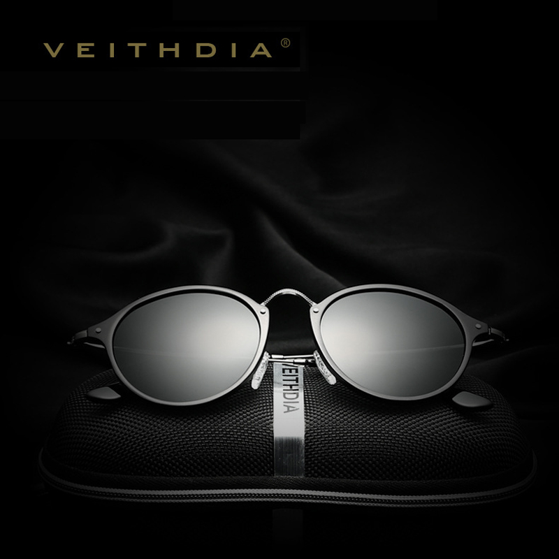 VEITHDIA 男性サングラスファッションラウンドユニセッ - Sunglasses Aviator Polarized のレビューと価格