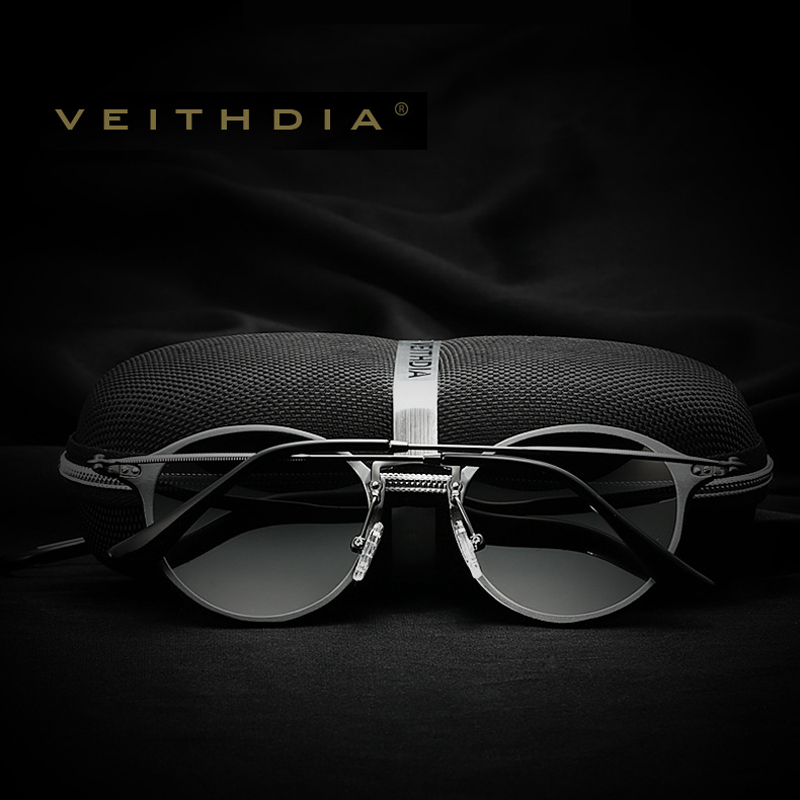 VEITHDIA 男性サングラスファッションラウンドユニセッ - Sunglasses Aviator Polarized のレビューと価格