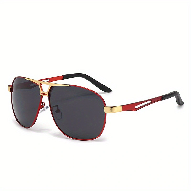 ファッショングラデーションサングラス男性用ビッグフレームパイ - Sunglasses Aviator Polarized のレビューと価格
