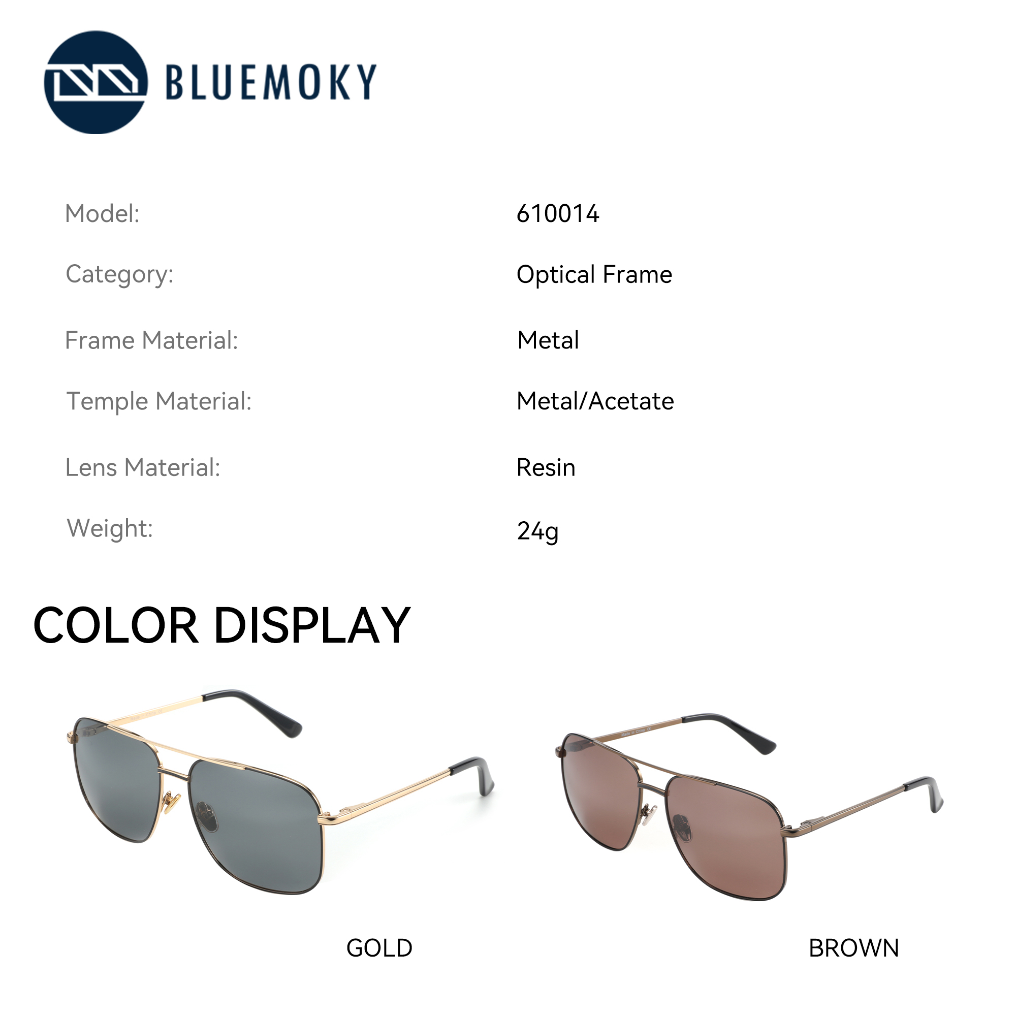 BLUEMOKY アビエーター偏光処方サングラス ダブルブリ - Sunglasses Aviator Polarized のレビューと価格