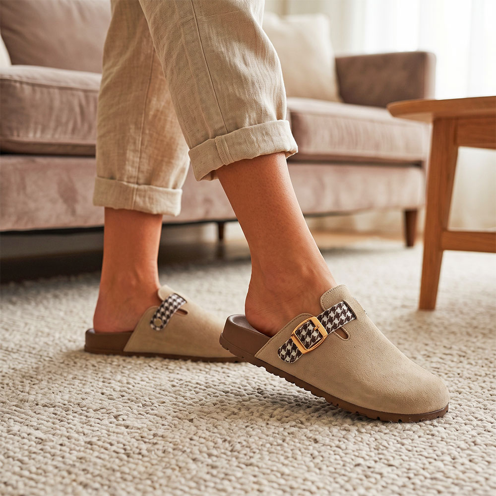 レディース クローズドトゥ ミュールスリッパ 大きいサイズ  - Espadrille Slip On のレビューと価格