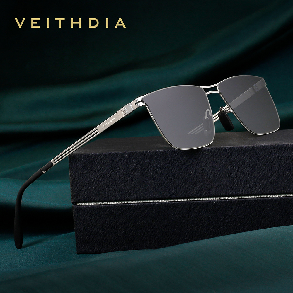 VEITHDIA メンズ偏光サングラス ステンレススチールフ - Sunglasses Aviator Polarized のレビューと価格