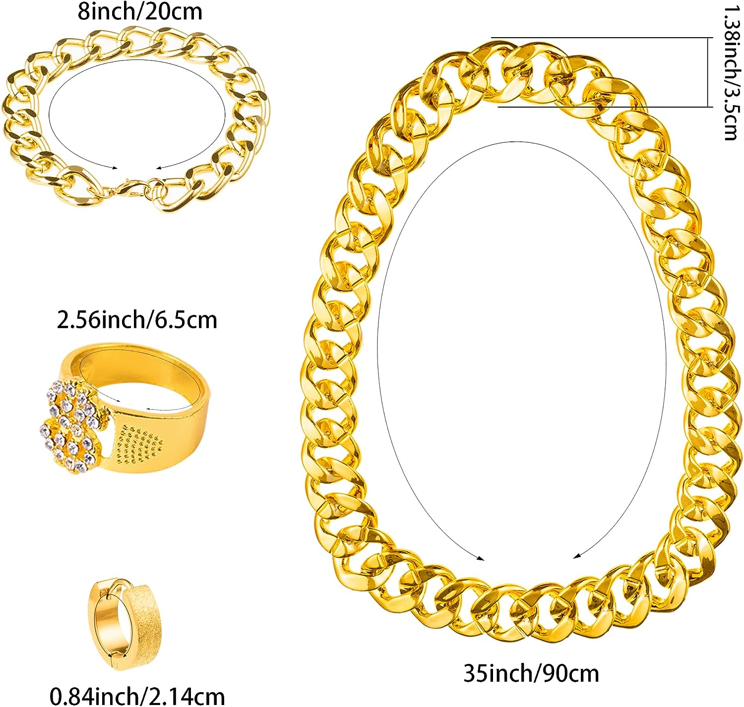 Pesenar-ヒップホップコスチュームキット,金メッキの金 - Sunglass Retainer Cord のレビューと価格