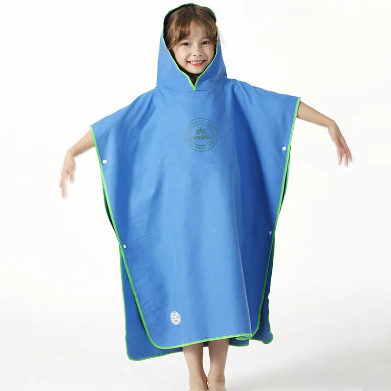 子供用マイクロファイバースイムカバーアップ,フード付きバス, - Beach Towel Large のレビューと価格